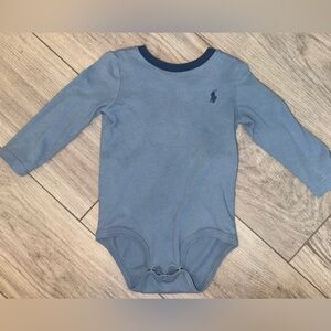Polo Ralph Lauren Blue Crew Neck Shirt onesie